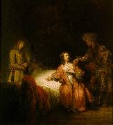 REMBRANDT Harmenszoon van Rijn Joseph Accused by Potiphar's Wife oil painting picture wholesale